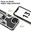 Ntech Hoesje Geschikt voor iPhone 13 Pro Max – Schokbestendig Ultra Slim Soft TPU Cover met kicktand Ringhouder – Zilver