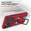 Ntech Hoesje Geschikt voor iPhone 13 Pro – Schokbestendig Ultra Slim Soft TPU Cover met kicktand Ringhouder – Rood