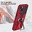 Ntech Hoesje Geschikt voor iPhone 13 Pro – Schokbestendig Ultra Slim Soft TPU Cover met kicktand Ringhouder – Rood
