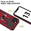 Ntech Hoesje Geschikt voor iPhone 13 Pro – Schokbestendig Ultra Slim Soft TPU Cover met kicktand Ringhouder – Rood