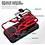Ntech Hoesje Geschikt voor iPhone 13 Pro – Schokbestendig Ultra Slim Soft TPU Cover met kicktand Ringhouder – Rood