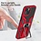 Ntech Hoesje Geschikt voor iPhone 13 Mini – Schokbestendig Ultra Slim Soft TPU Cover met kicktand Ringhouder – Rood