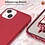 Ntech Hoesje Geschikt voor iPhone 13 Pro Hoesje Glitters Siliconen - Glitter Hoesje Geschikt voor iPhone 13 Pro hoesje TPU Case Rood - Cover