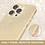 Ntech Hoesje Geschikt voor iPhone 13 Pro Max Hoesje Glitters Siliconen Goud - Glitter Hoesje Geschikt voor iPhone 13 Pro Max hoesje TPU Case - Cover