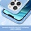 Ntech Hoesje Geschikt voor iPhone 13 Pro Max Hoesje Glitters Siliconen Licht Blauw - Glitter Hoesje Geschikt voor iPhone 13 Pro Max hoesje TPU Case - Cover
