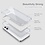 Ntech Hoesje Geschikt voor iPhone 13 Mini Hoesje Glitters Siliconen Zilver - Glitter Hoesje Geschikt voor iPhone 13 Mini hoesje TPU Case - Cover