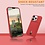 Ntech Hoesje Geschikt voor iPhone 13 Met pasjehouder – siliconen backcover - Rood