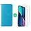 Ntech Hoesje Geschikt voor iPhone 13 bookcase met 2 Pack Screenprotector gehard glas – Blauw