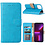 Ntech Hoesje Geschikt voor iPhone 13 Mini bookcase met 2 Pack Screenprotector gehard glas – Blauw