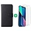 Ntech Hoesje Geschikt voor iPhone 13 Pro bookcase met 2 Pack Screenprotector gehard glas – Zwart