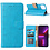 Ntech Hoesje Geschikt voor iPhone 13 Pro bookcase met 2 Pack Screenprotector gehard glas – Blauw