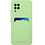 Ntech Samsung A32 Hoesje met pasjeshouder Groen - Samsung Galaxy A32 5G hoesje  Soft silicone colour case  met kaarthouder