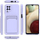 Ntech Samsung A32 Hoesje met pasjeshouder Lila - Samsung Galaxy A32 5G hoesje  Soft silicone colour case  met kaarthouder