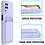 Ntech Samsung A32 Hoesje met pasjeshouder Lila - Samsung Galaxy A32 4G hoesje  Soft silicone colour case  met kaarthouder