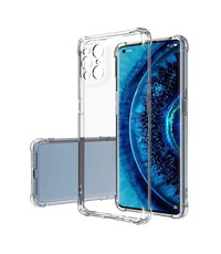 Ntech Oppo Find X3 Lite Hoesje Transparant anti shock Siliconen case  - Oppo Reno 5K 5G Siliconen hoesje Shockproof Case