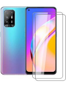 Ntech Oppo A95 5G Screenprotector -  Oppo A95 5G  Screen Protector Glas - 2 stuks - Beschermglas
