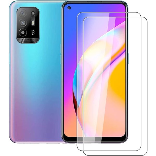 Ntech Screenprotector geschikt voor Oppo A95 5G Screenprotector - Screenprotector geschikt voor Oppo A95 5G Screen Protector Glas - 2 stuks - Beschermglas