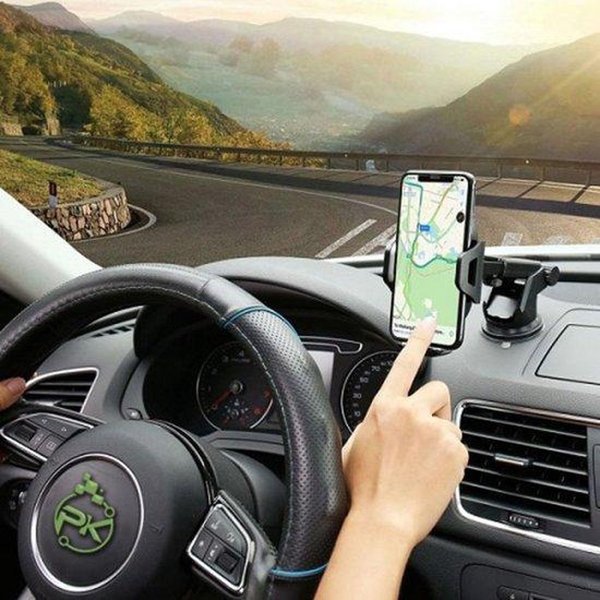 Merkloos Voorruit - Verstelbaar - GSM Houder Auto - Auto Accessoires - Smartphone Holder - Apple iPhone - Samsung - Sony - Huawei