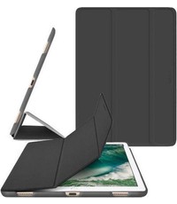 Merkloos iPad hoes 2017 / iPad hoes 2018 iPad hoes (9.7 inch) - Tri-Fold Book Case - zwart- magnetisch - automatisch aan/uit - iPad cover 9.7 inch - ipad 2017 hoes - ipad 2018 hoes