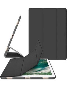 Merkloos iPad hoes 2017 / iPad hoes 2018 iPad hoes (9.7 inch) - Tri-Fold Book Case - zwart- magnetisch - automatisch aan/uit - iPad cover 9.7 inch - ipad 2017 hoes - ipad 2018 hoes