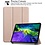 Ntech Hoes geschikt voor iPad Pro / Pro 2021 / 2020 Goud - 11 Inch - Hoes geschikt voor iPad pro 2020 Hoes - Hoes geschikt voor iPad pro 2021 smart cover Trifold