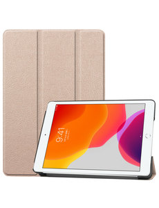 Ntech iPad Air hoes - iPad Air 2 Hoes - Trifold Tablet hoes Goud - Smart Cover - Hoes iPad Air 2 smart cover - hoes iPad air - iPad Hoes - Bookcase iPad Air / Air 2 9.7 inch