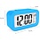 Merkloos AC18 Clocks digitale wekker - Alarmklok - Inclusief temperatuurmeter - Met snooze en verlichtingsfunctie - Blauw