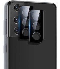 Ntech Samsung S21 Plus camera lens Screenprotector - beschermglas - Galaxy Samsung S21 Plus Screenprotector lens  Zwart - 2 pack