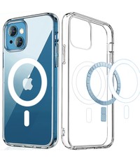 Ntech iPhone 13 met Oplaadfunctie hoesje - Doorzichtig iPhone 13 hoesje met Oplaadfunctie - draadloze met Oplaadfunctie oplader- iPhone 13 Transparant hoesje met Oplaadfunctie