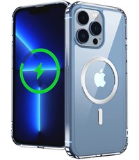 Ntech iPhone 13 Pro met Oplaadfunctie hoesje - Doorzichtig iPhone 13 Pro hoesje met Oplaadfunctie