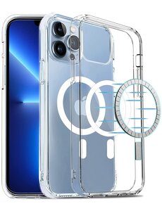 Ntech iPhone 13 Mini met Oplaadfunctie hoesje - Doorzichtig iPhone 13 Mini hoesje met Oplaadfunctie