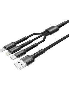 Ntech 3 in 1 oplaadkabel - USB Kabel - usb kabel