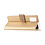Ntech Hoesje Geschikt Voor Samsung Galaxy A03S hoesje - bookcase Goud - Galaxy A03S wallet case portemonnee hoesje - A03S Hoesje book cover hoesjes Hoesje Geschikt Voor Samsung Galaxy A03s screenprotector / 2X Beschermglas