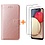 Ntech Hoesje Geschikt Voor Samsung Galaxy A03S hoesje - bookcase Rose Goud - Galaxy A03S wallet case portemonnee hoesje - A03S Hoesje book cover hoesjes Hoesje Geschikt Voor Samsung Galaxy A03s screenprotector / 2X Beschermglas