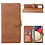 Ntech Hoesje Geschikt Voor Samsung Galaxy A03S hoesje - bookcase Bruin - Galaxy A03S wallet case portemonnee hoesje - A03S Hoesje book cover hoesjes Hoesje Geschikt Voor Samsung Galaxy A03s screenprotector / 2X Beschermglas