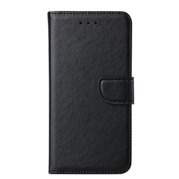 Ntech Hoesje Geschikt Voor Samsung Galaxy A03S Hoesje Zwart - Hoesje Geschikt Voor Samsung Galaxy A03S book case met Pasjeshouder - portemonee hoesje