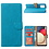 Ntech Hoesje Geschikt Voor Samsung Galaxy A03S Hoesje Blauw - Hoesje Geschikt Voor Samsung Galaxy A03S book case met Pasjeshouder - portemonee hoesje
