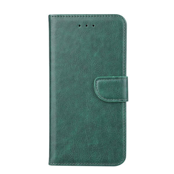 Ntech Hoesje Geschikt Voor Samsung Galaxy A03S Hoesje Groen - Hoesje Geschikt Voor Samsung Galaxy A03S book case met Pasjeshouder - portemonee hoesje