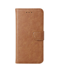 Ntech Samsung Galaxy A03S Hoesje Bruin - Samsung Galaxy A03S book case met Pasjeshouder - portemonee hoesje