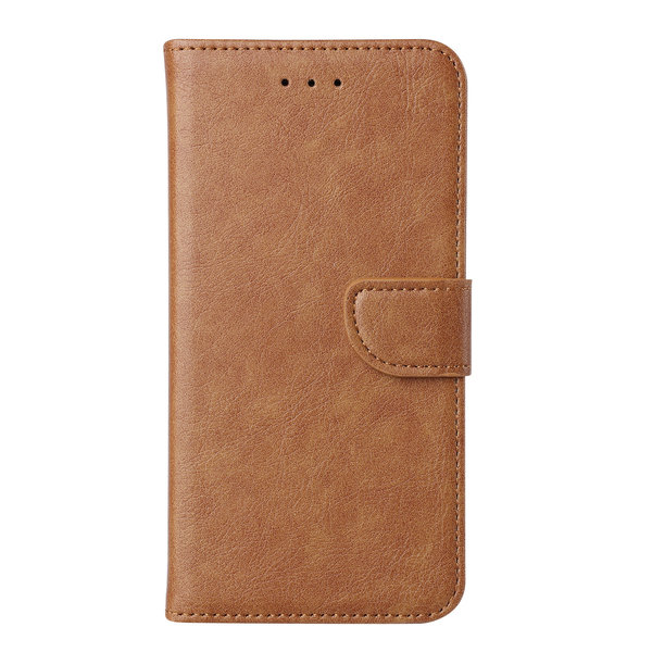 Ntech Hoesje Geschikt Voor Samsung Galaxy A03S Hoesje Bruin - Hoesje Geschikt Voor Samsung Galaxy A03S book case met Pasjeshouder - portemonee hoesje