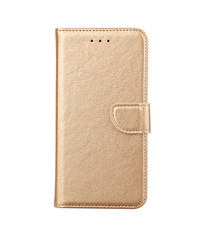 Ntech Samsung Galaxy A03S Hoesje Goud - Samsung Galaxy A03S book case met Pasjeshouder - portemonee hoesje