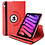 Ntech Hoes geschikt voor iPad Mini 6 / iPad mini 2021 Red - Hoes geschikt voor iPad Mini 6 cover - Hoes geschikt voor iPad Mini 6 - Hoes geschikt voor iPad Mini 6 hoesje - Hoes geschikt voor iPad mini 6 case - 360° draaibare Hoes Kunstleer