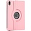 Ntech Hoes geschikt voor iPad Mini 6 / iPad mini 2021 Licht Rose - Hoes geschikt voor iPad Mini 6 cover - Hoes geschikt voor iPad Mini 6 - Hoes geschikt voor iPad Mini 6 hoesje - Hoes geschikt voor iPad mini 6 case - 360° draaibare Hoes Kunstleer