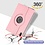 Ntech Hoes geschikt voor iPad Mini 6 / iPad mini 2021 Licht Rose - Hoes geschikt voor iPad Mini 6 cover - Hoes geschikt voor iPad Mini 6 - Hoes geschikt voor iPad Mini 6 hoesje - Hoes geschikt voor iPad mini 6 case - 360° draaibare Hoes Kunstleer