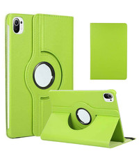 Ntech Xiaomi Mi Pad 5 Hoes - Mi Pad 5 Pro hoes  Groen - Mi Pad 5 case - 360° draaibare Hoes Kunstleer - Hoes Xiaomi Mi Pad 5 - Mi Pad 5 Pro case