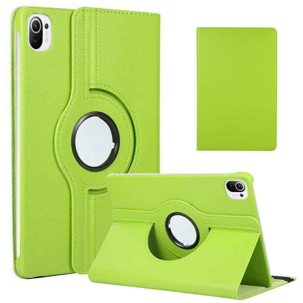 Ntech Hoesje geschikt voor Xiaomi Mi Pad 5 Hoes - Mi Pad 5 Pro hoes Groen - Mi Pad 5 case - 360° draaibare Hoes Kunstleer - Hoes Xiaomi Mi Pad 5 - Mi Pad 5 Pro case