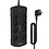 Ntech Stekkerdoos met USB poorten en schakelaar - 8 voudig - 4x USB Oplaadpoorten - 8x stopcontacten - 3.4 A - 1.5 meter snoer - met Beveiliging - Zwart