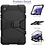 Ntech Extreme protectie Army Backcover hoes voor Hoes Geschikt voor Samsung Galaxy Tab A7 Lite Hoes Schokbestendige Stevige Hoes case T220 - Zwart