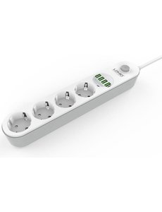 Ldnio LDNIO USB Stekkerdoos - 4 USB poorten - Lengte kabel 180cm - Aan/uit Schakelaar