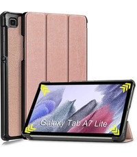 Ntech Samsung Tab A7 lite hoes Bookcase Rose Goud